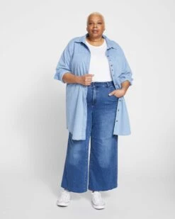 Jackie High Rise Cropped Jeans - True Blue Wash