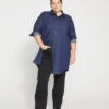 Workwear Denim Tunic - Dark Indigo