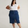 Dakota Denim Skirt - Odeon Blue