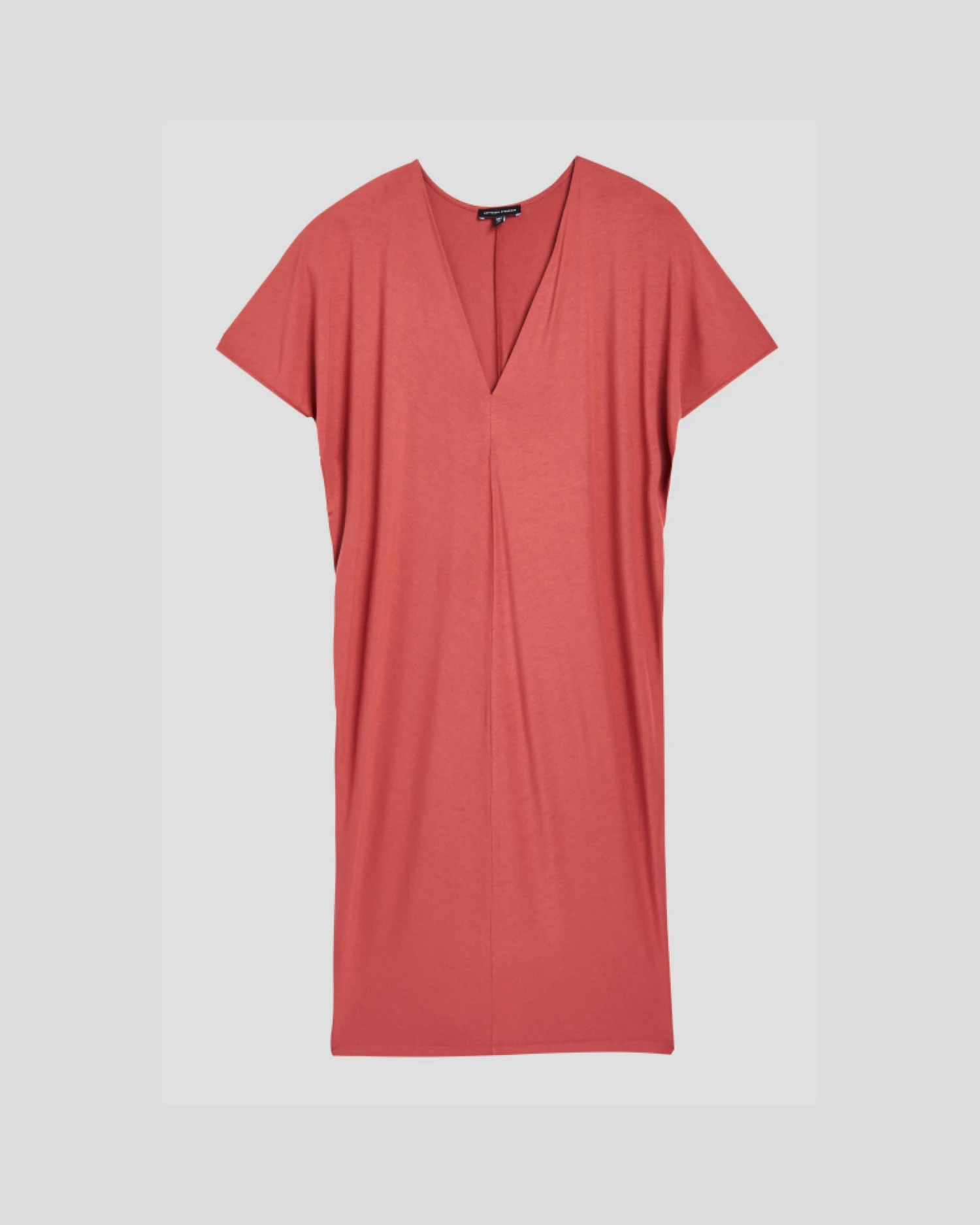 Petite Teresa Liquid Jersey V Neck Dress - Cinnamon
