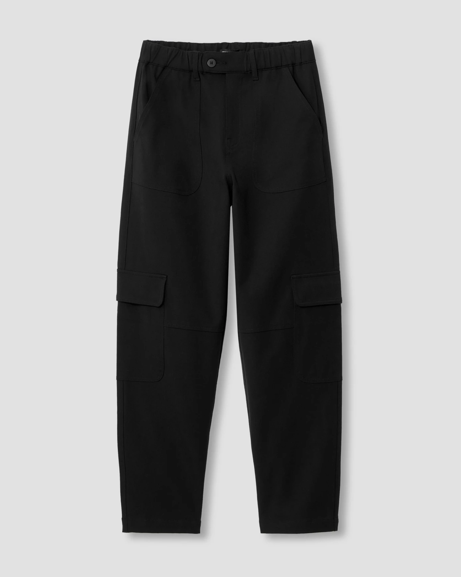 Karlee Stretch Cotton Twill Cargo Pants - Black - Image 3